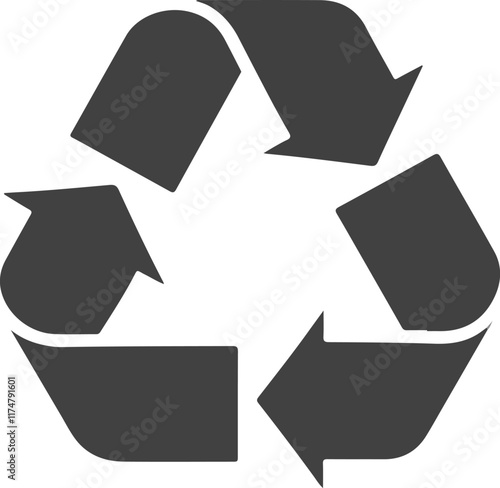 recycle icon isolated on white background