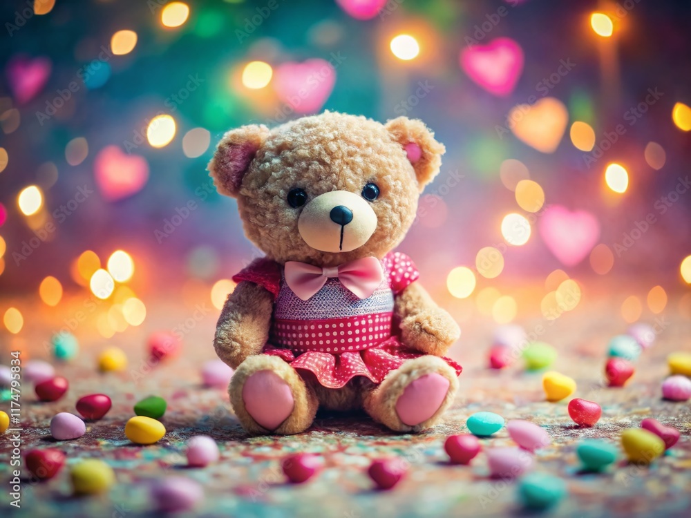 Cute Bear Valentine's Day Tilt-Shift Miniature Photography Cute Bear Valentine's Day Tilt-Shift Miniature Photography