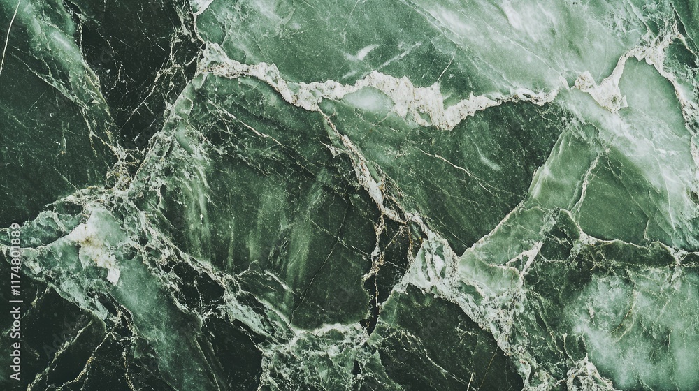 Fototapeta premium Dark Green Marble Stone Texture Background