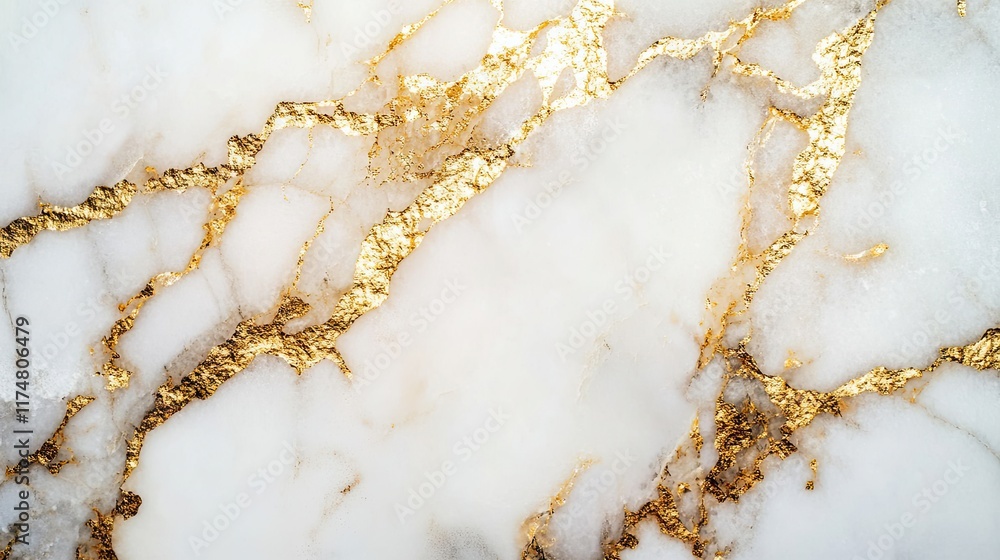 White Marble Texture With Golden Veins White Marble Texture With Golden Veins