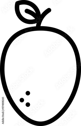 Sapodilla Line Icon