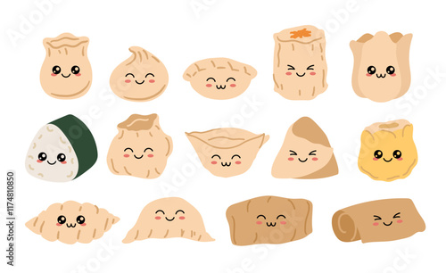 Dimsum Cute face illustration design