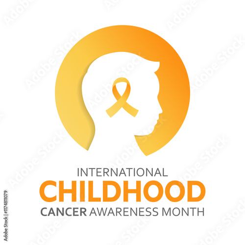 Free Download International Childhood Cancer Awareness Month template. vector illustration - GFXLoad