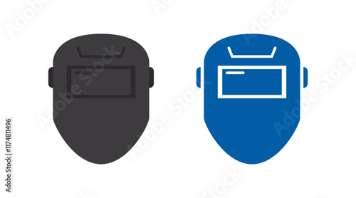 welding mask icon design. welding helmet icon logo illustration