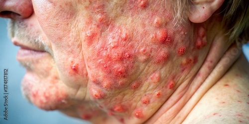 Doxycycline Side Effect: Skin Rash - High-Resolution Medical Stock Photo photo