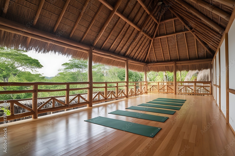 Yoga Mat and Mindfulness Image- A Zen Space for Wellness and Inner Peace Yoga Mat and Mindfulness Image- A Zen Space for Wellness and Inner Peace