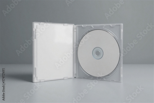 CD케이스와 CD 라벨 디자인 목업