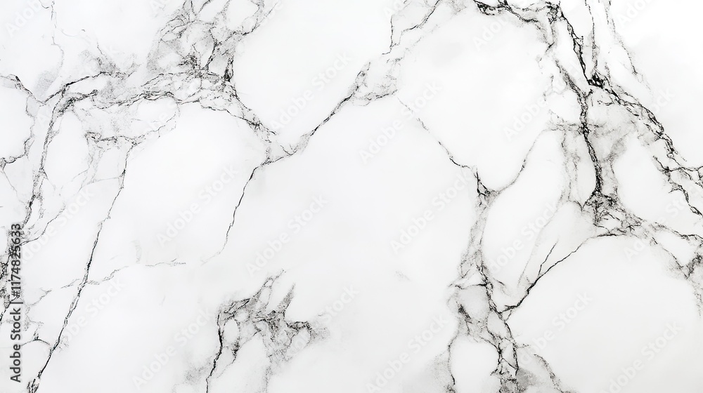 Obraz premium White Marble Texture With Black Veining Detail