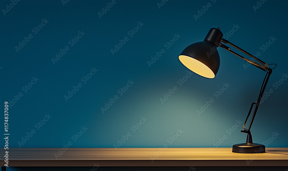 A desk lamp in office A desk lamp in office