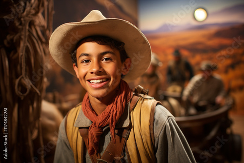 Step into captivating realm of Wild West exhibition, where vibrant tapestry of myths and tales intertwine with awe-inspiring legacies of fearless cowboys, resilient Native Americans, and intrepid expl photo