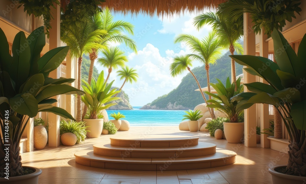 Tropical paradise with stunning ocean view Tropical paradise with stunning ocean view