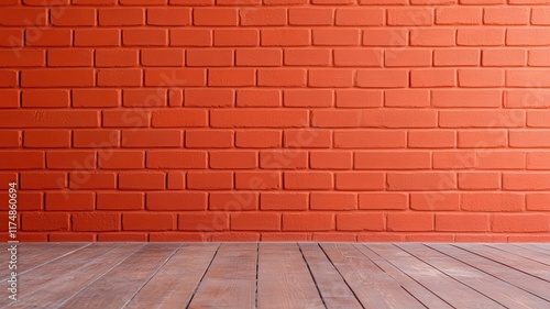 Rustic Red Brick Wall Background for Creative Projects and Vintage Aesthetics