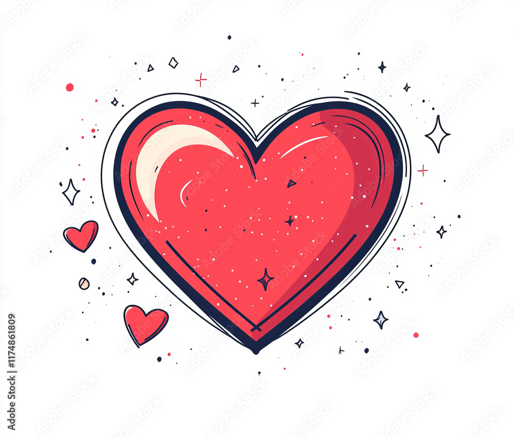 A simple red heart outline set on a white background. This clean and minimalistic design highlights the universal symbol of love, ideal for modern and elegant projects. A simple red heart outline set on a white background. This clean and minimalistic design highlights the universal symbol of love, ideal for modern and elegant projects.