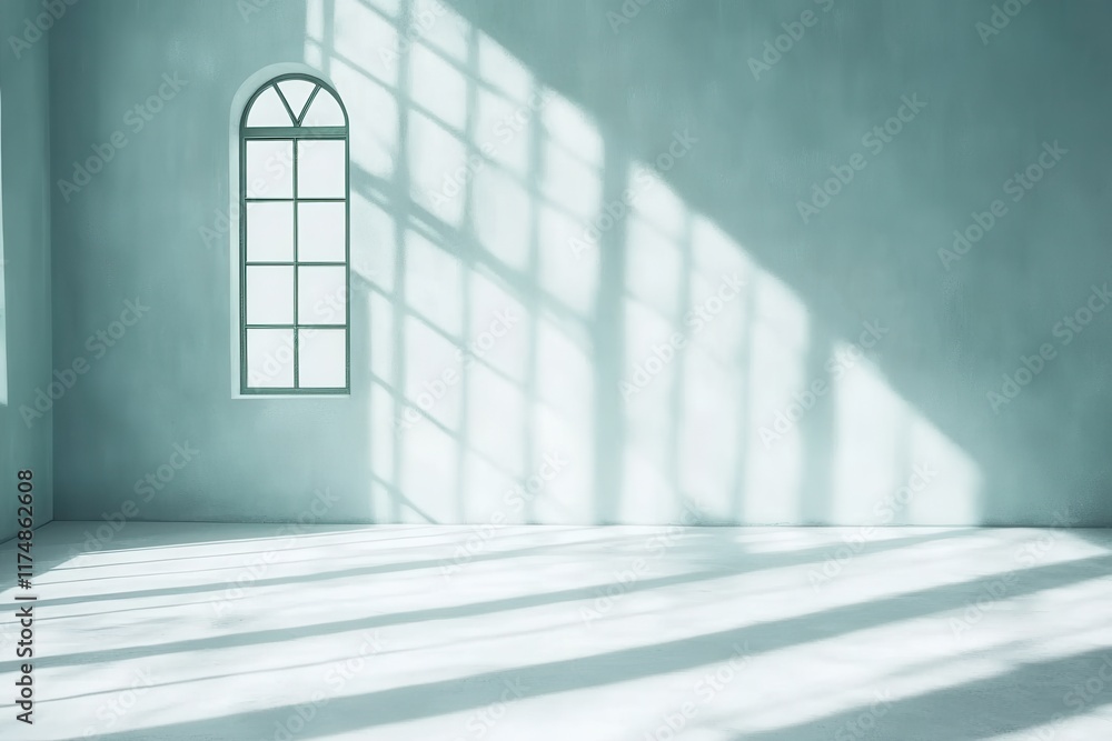 Obraz premium Shadows on minimalist interior wall