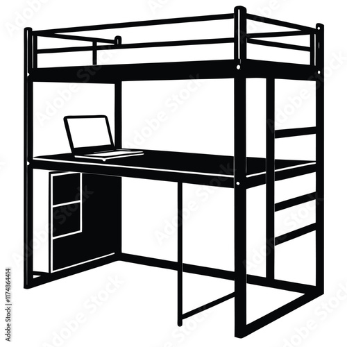 bunk bed vector file