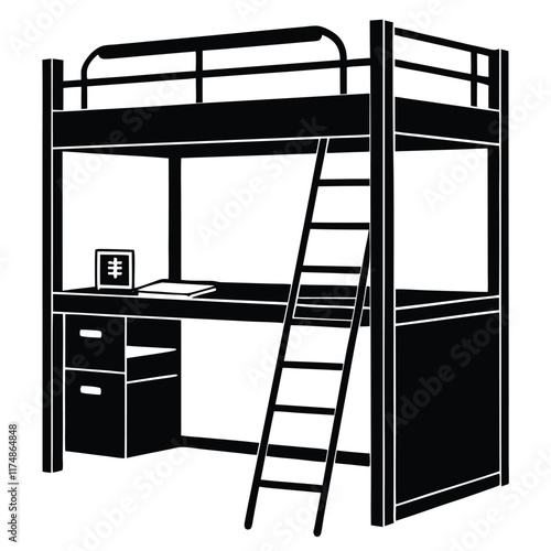 bunk bed vector file