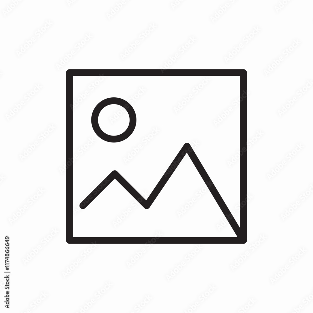 Image picture photo file icon vector sign Image picture photo file icon vector sign