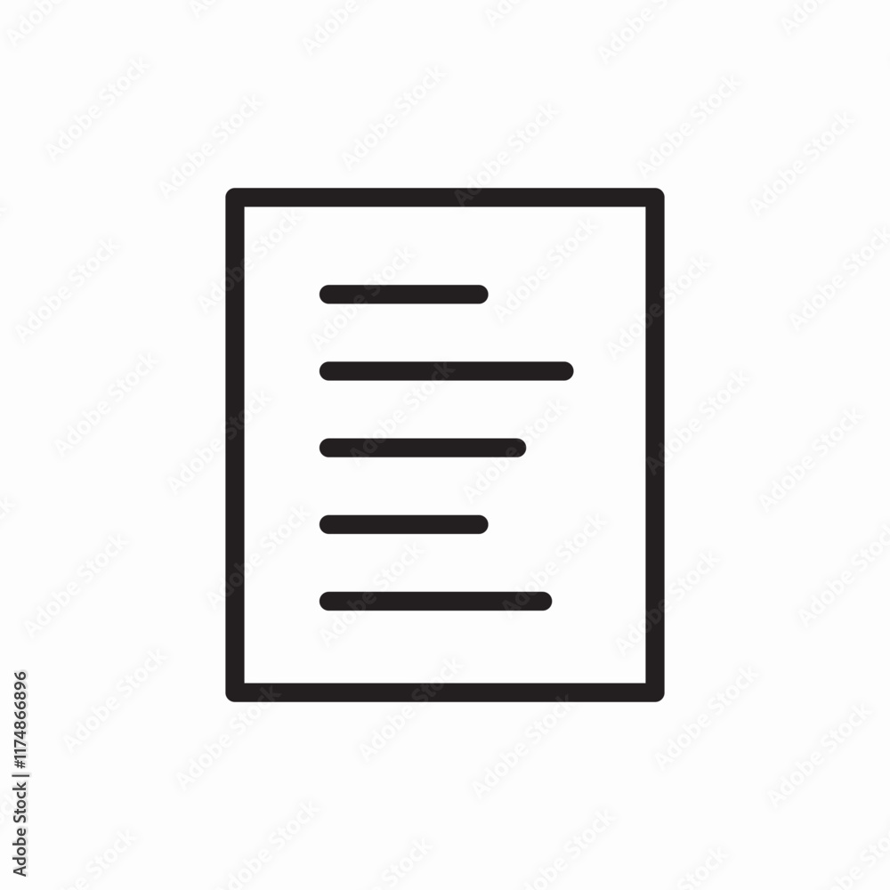 Document file icon vector sign Document file icon vector sign