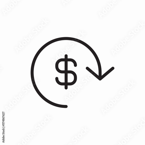 Money transfer payment transaction icon vector sign