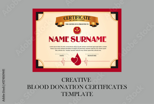 blood donation certificates