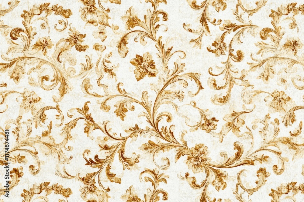 Fototapeta premium Floral Pattern Wallpaper