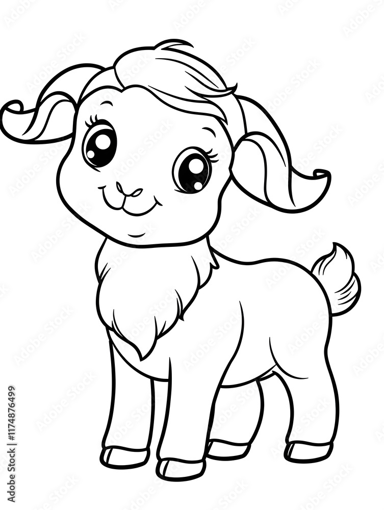 Naklejka premium sheep cartoon 