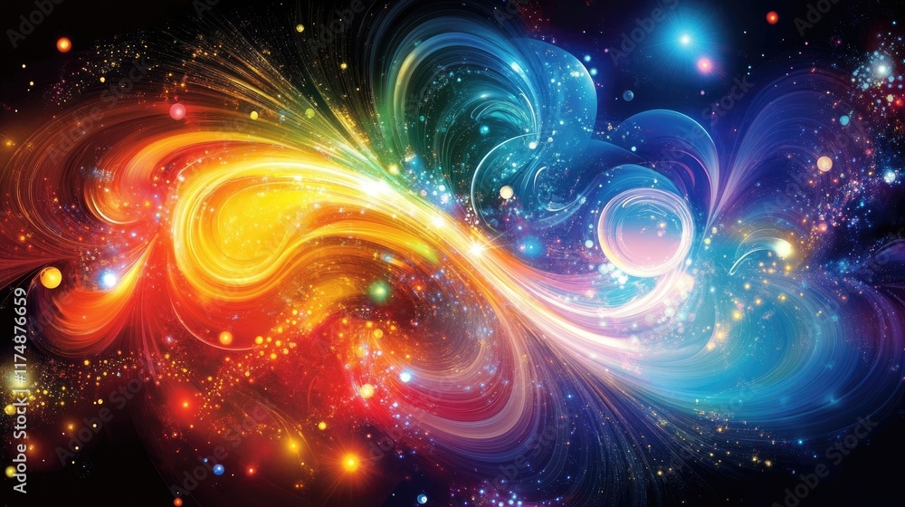 Vibrant abstract graphic with swirling gradients and soft glowing effects, creating a dynamic and futuristic atmosphere on a dark background. Vibrant abstract graphic with swirling gradients and soft glowing effects, creating a dynamic and futuristic atmosphere on a dark background.