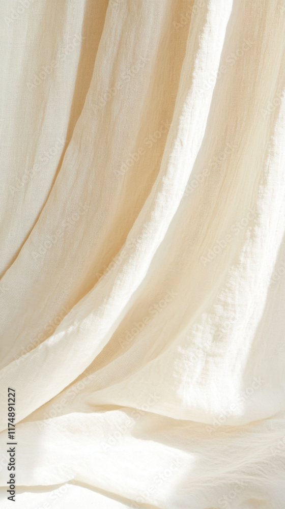 Wavy white silk cloth texture creates elegant soft fabric background Wavy white silk cloth texture creates elegant soft fabric background