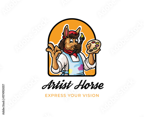 Creative Artist Horse Logo