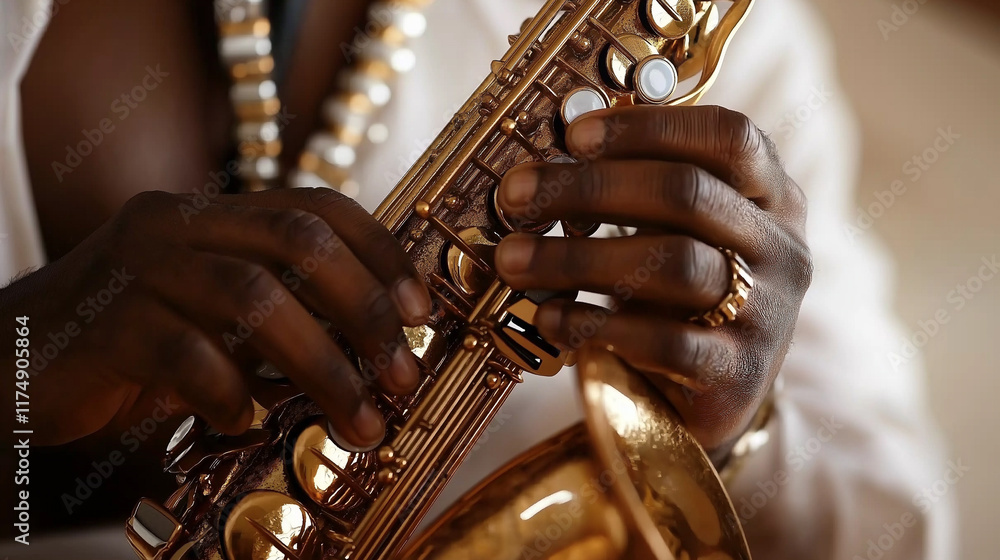 Obraz premium Saxophonist.