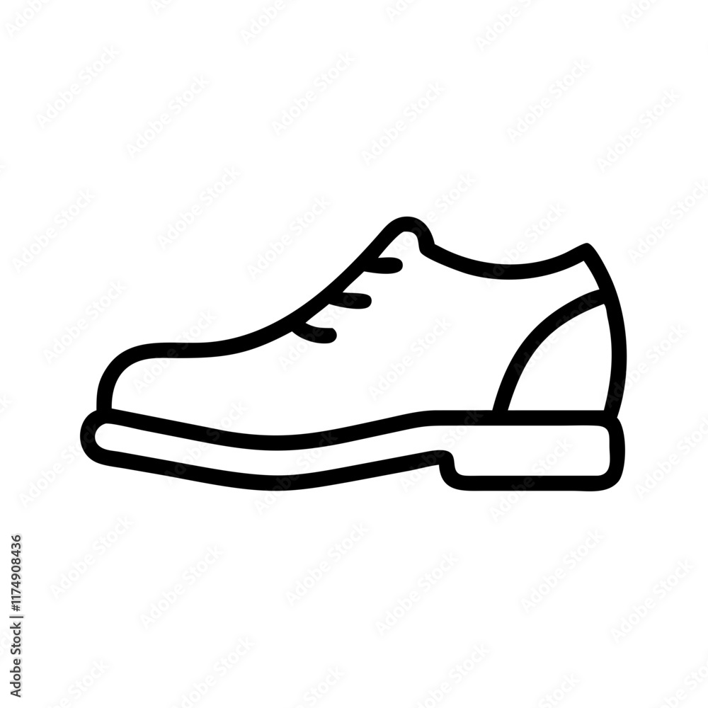 Small business Formal shoe line art icon for shoe shop Small business Formal shoe line art icon for shoe shop