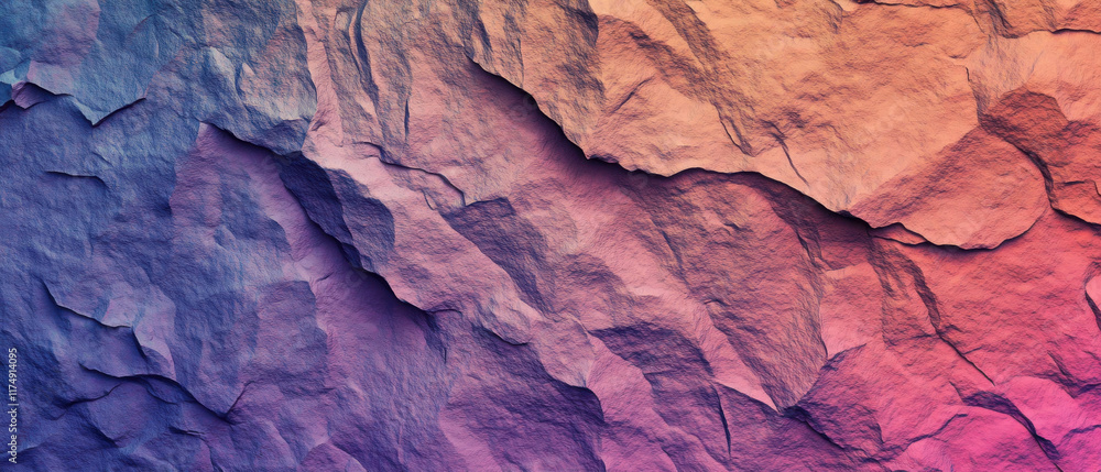Fototapeta premium Detailed textures showcase the vibrant colors of a unique space rock formation