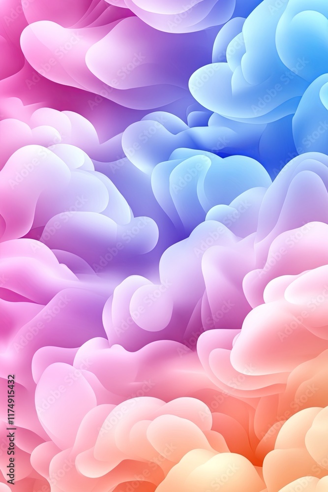 Soft Blended Tones of Blue and Pink Abstract Background Soft Blended Tones of Blue and Pink Abstract Background