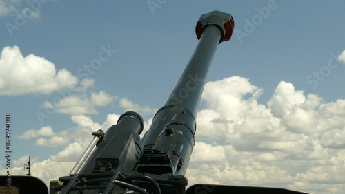 Photos howitzer in position