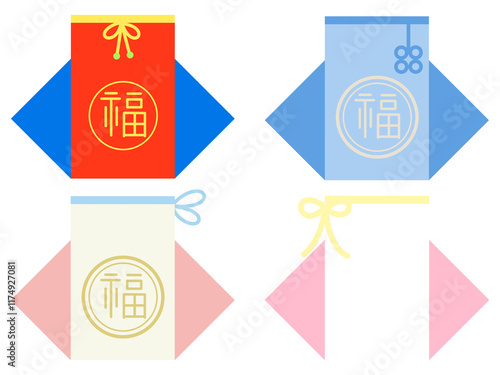 복주머니 일러스트