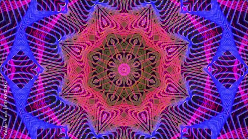 Abstract Psychedelic Background.
