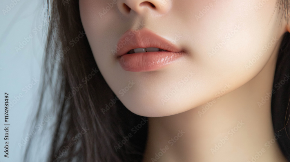 portrait of a woman, female makeup model in an upper-body photo portrait of a woman, female makeup model in an upper-body photo