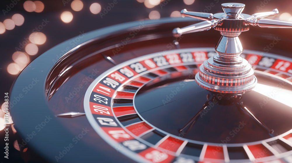 Roulette Wheel Close Up Spin with Motion Blur Effects Roulette Wheel Close Up Spin with Motion Blur Effects