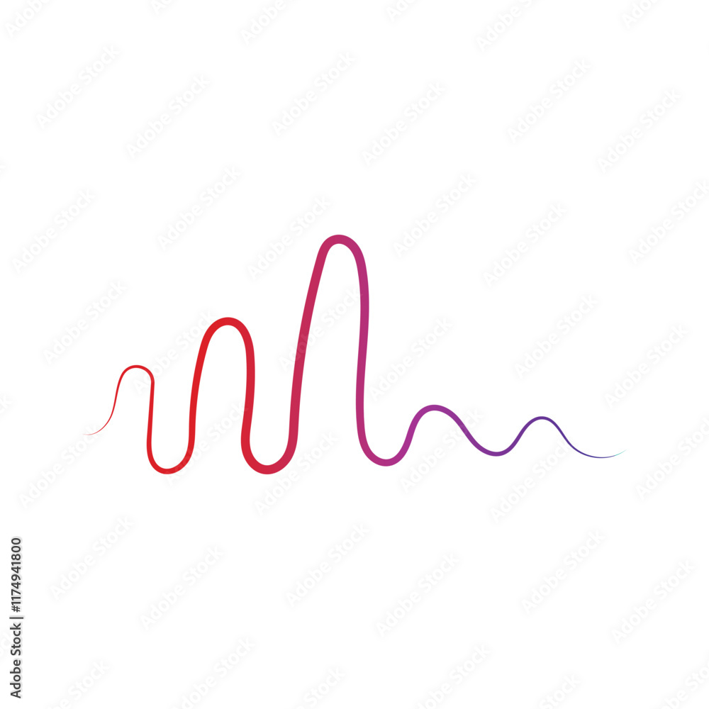 Audio technology, music sound waves vector icon illustration Audio technology, music sound waves vector icon illustration