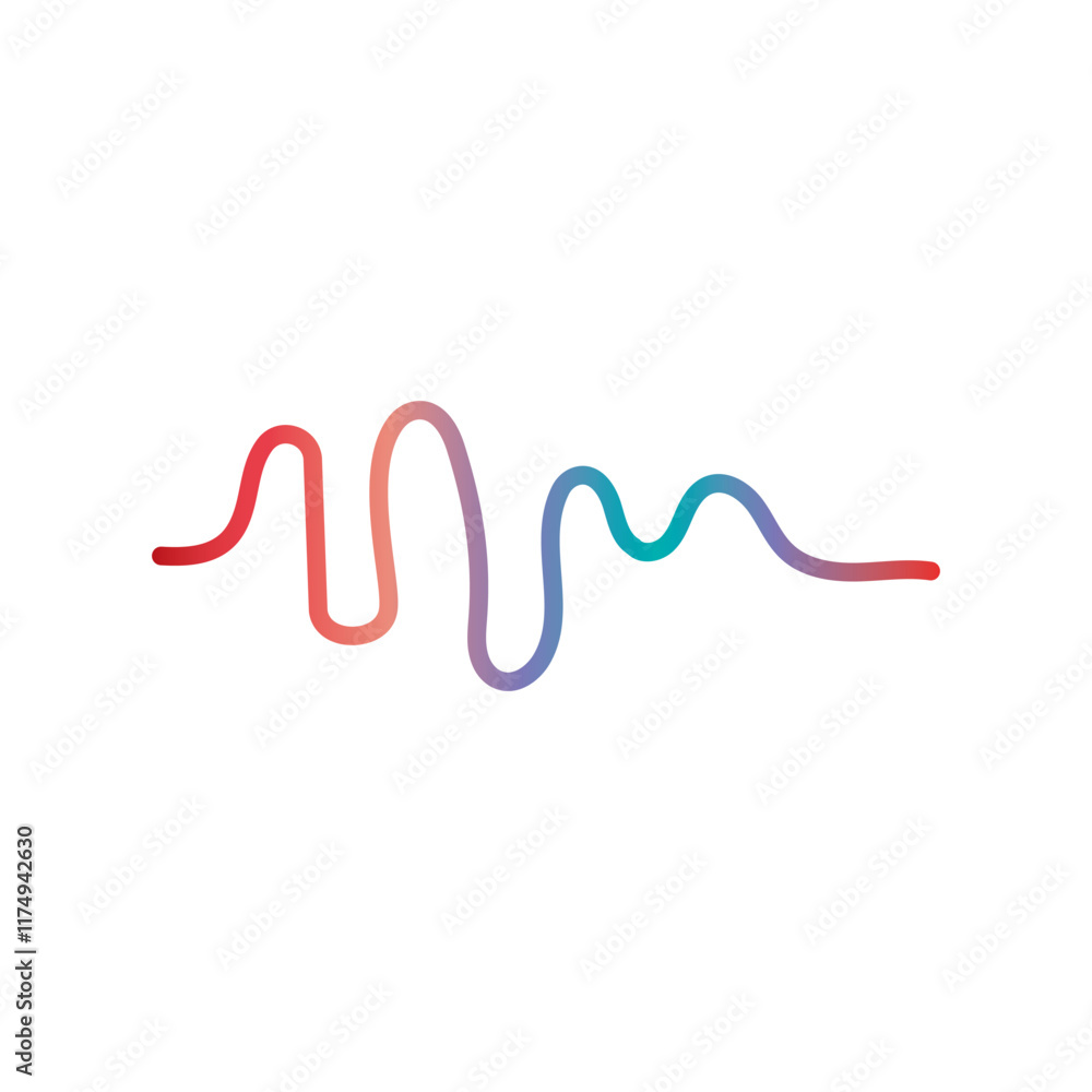 Audio technology, music sound waves vector icon illustration Audio technology, music sound waves vector icon illustration
