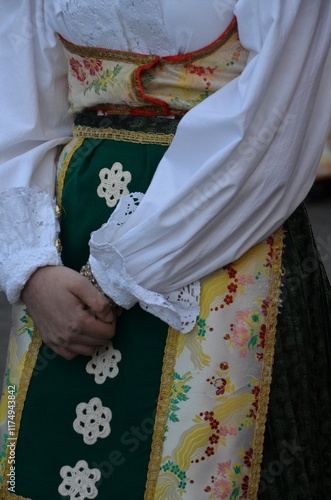 Sant'Antioco, Sardinia 05.06.2019: Saint Antioco, Sardinia - 04.16.2018: Religious procession of Sant'Antioco photo