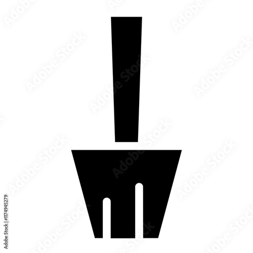 Plastic Sand Shove Glyph Icon