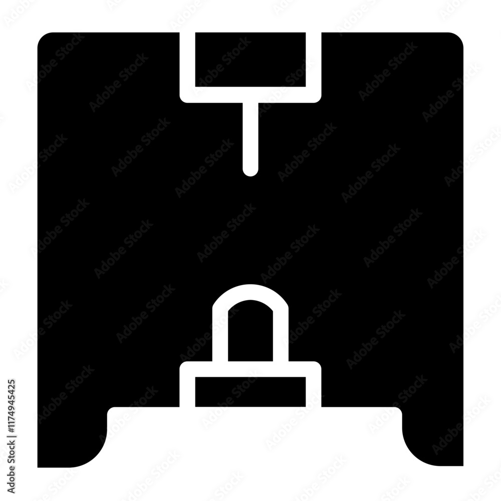 Printer Technology Print Glyph Icon Printer Technology Print Glyph Icon
