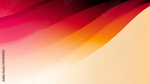 Abstract Wave Background with Calming Orange Gradient Design