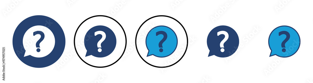 Question icon vector. question mark icon vector.