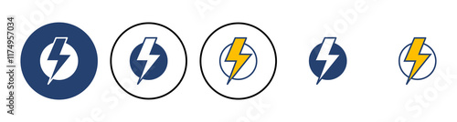 Power icon vector. Power Switch Icon. Electric power