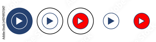 Play Icon vector. Play button vector icon Free Download Play Icon vector. Play button vector icon - GFXLoad