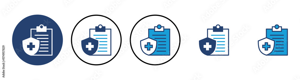 Medical insurance icon vector. health insurance icon Medical insurance icon vector. health insurance icon