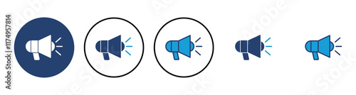 Megaphone icon vector. Loudspeaker icon vector.