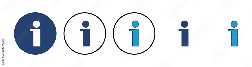 Info sign icon vector. about us icon vector. Faq icon Info sign icon vector. about us icon vector. Faq icon